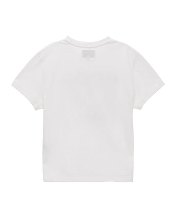 [MATIN KIM] 23 F/W THIN TYPO STANDARD TOP IN WHITE - コクモト KOCUMOTO