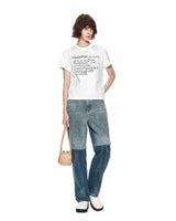 [MATIN KIM] 23 F/W THIN TYPO STANDARD TOP IN WHITE - コクモト KOCUMOTO