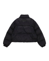 [MATIN KIM] 23F/W HIGH NECK CLASSIC CROP PUFFER DOWN JUMPER IN BLACK - コクモト KOCUMOTO