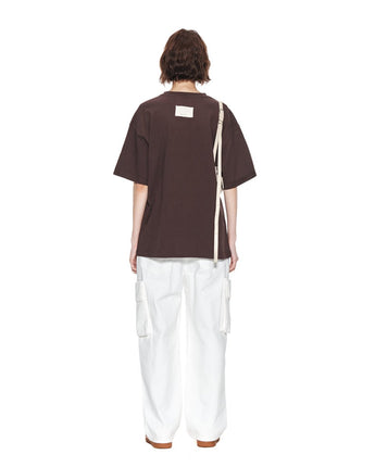 [MATIN KIM] 23F/W MATIN NOSTALGIC LETTERING TOP IN BROWN - コクモト KOCUMOTO