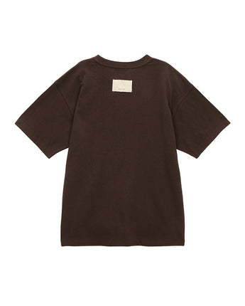 [MATIN KIM] 23F/W MATIN NOSTALGIC LETTERING TOP IN BROWN - コクモト KOCUMOTO