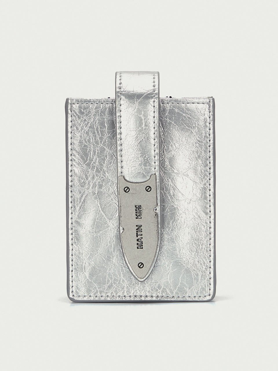 [MATIN KIM] [韓国人気] ACCORDION NECKLACE WALLET IN SILVER - コクモト KOCUMOTO