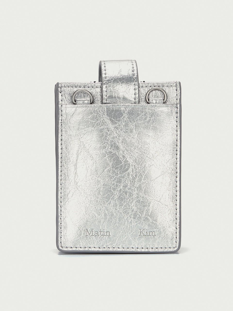 [MATIN KIM] [韓国人気] ACCORDION NECKLACE WALLET IN SILVER - コクモト KOCUMOTO