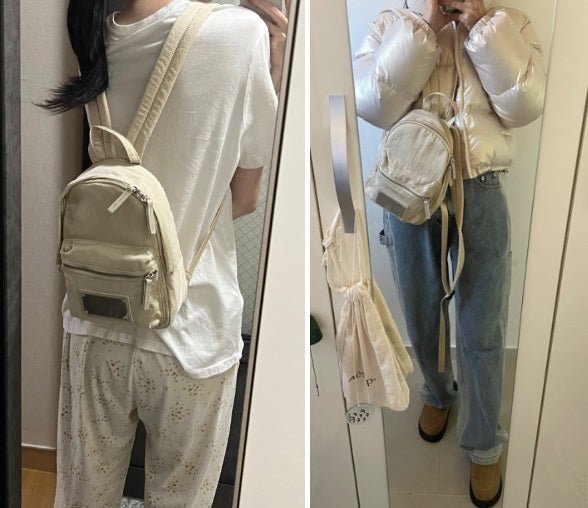 [MATIN KIM] BABY CARGO ALLDAY BACK PACK IN BEIGE (MK2377BG044M0BE) 女性バッグ ミニバッグ - コクモト KOCUMOTO