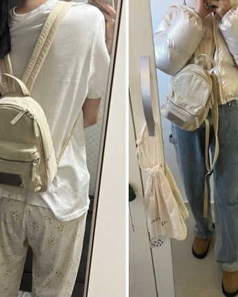 [MATIN KIM] BABY CARGO ALLDAY BACK PACK IN BEIGE (MK2377BG044M0BE) 女性バッグ ミニバッグ - コクモト KOCUMOTO