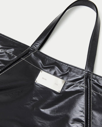 MATIN KIM] [韓国人気] BIG COATING TOTE BAG IN BLACK - コクモト ...