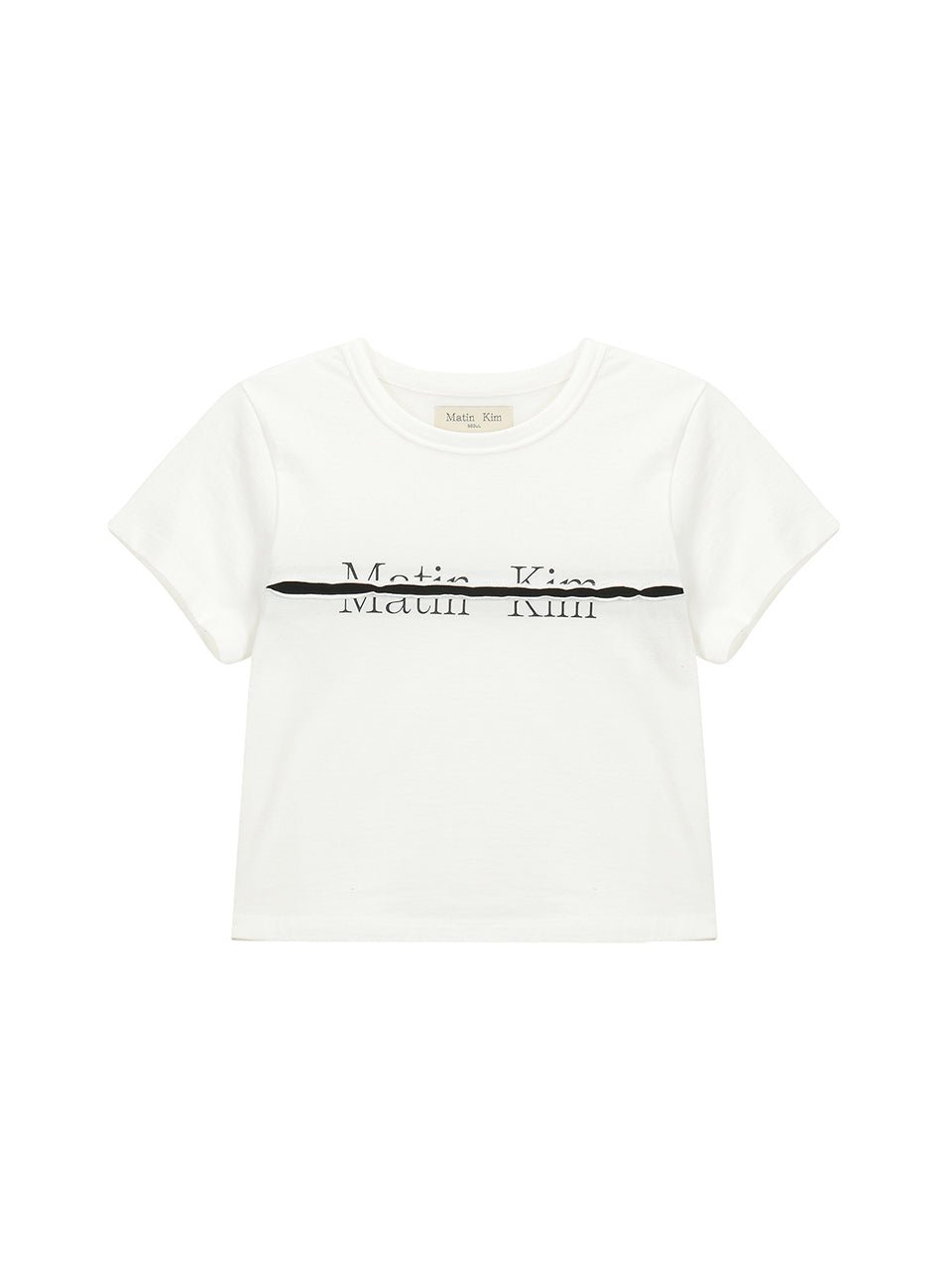 [MATIN KIM] [韓国人気] CUTTED LOGO CROP TOP IN 4色 - コクモト KOCUMOTO