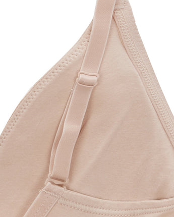 [MATIN KIM] [韓国人気] LOGO BAND TRIANGLE BRA IN BEIGE - コクモト KOCUMOTO