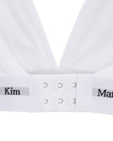 [MATIN KIM] [韓国人気] LOGO BAND TRIANGLE BRA IN WHITE - コクモト KOCUMOTO