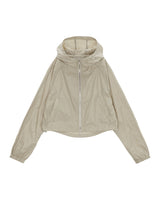 [MATIN KIM] MATIN CROP HOODY COATING JUMPER IN BEIGE - コクモト KOCUMOTO