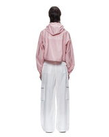 [MATIN KIM] MATIN CROP HOODY COATING JUMPER IN PINK - コクモト KOCUMOTO