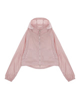 [MATIN KIM] MATIN CROP HOODY COATING JUMPER IN PINK - コクモト KOCUMOTO