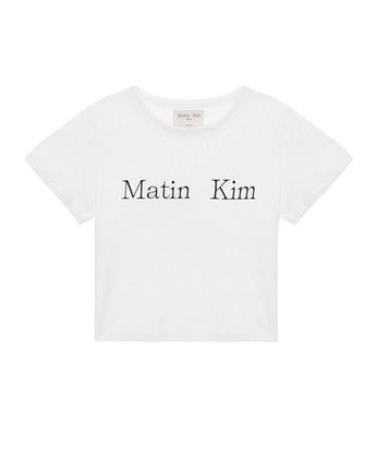 [MATIN KIM] [韓国人気] MATIN LOGO CROP TOP IN 7色 - コクモト KOCUMOTO