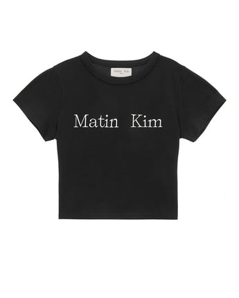 [MATIN KIM] [韓国人気] MATIN LOGO CROP TOP IN 7色 - コクモト KOCUMOTO