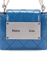 [MATIN KIM] [人気ミニバッグ] QUILTING ACCORDION MINI BAG IN BLUE - コクモト KOCUMOTO