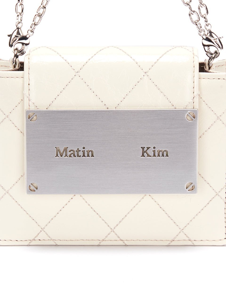 [MATIN KIM] [人気ミニバッグ] QUILTING ACCORDION MINI BAG IN IVORY - コクモト KOCUMOTO