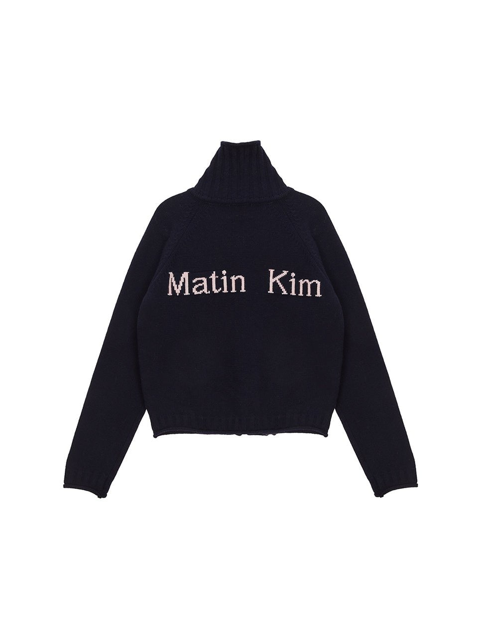 [MATIN KIM] SPELL POINT KNIT ZIP UP IN NAVY (MK2211CD004M0NA) 男女共用 Cashmere - コクモト KOCUMOTO