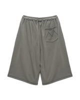 [MATIN KIM] [韓国人気] STITCH POINT LABEL HALF SWEATSHORTS IN KHAKI - コクモト KOCUMOTO