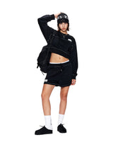 [MATIN KIM] [韓国人気] STITCH POINT LABEL SWEATSHORTS IN BLACK - コクモト KOCUMOTO