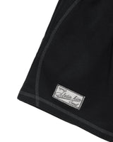 [MATIN KIM] [韓国人気] STITCH POINT LABEL SWEATSHORTS IN BLACK - コクモト KOCUMOTO