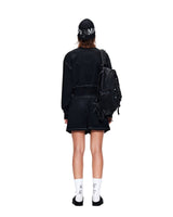 [MATIN KIM] [韓国人気] STITCH POINT LABEL SWEATSHORTS IN BLACK - コクモト KOCUMOTO