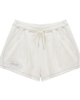 [MATIN KIM] [韓国人気] STITCH POINT LABEL SWEATSHORTS IN IVORY - コクモト KOCUMOTO