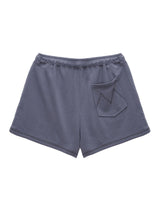 [MATIN KIM] [韓国人気] STITCH POINT LABEL SWEATSHORTS IN SMOKE BLUE - コクモト KOCUMOTO