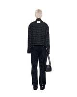 [MATIN KIM] [韓国人気] TWEED RACING JUMPER IN BLACK - コクモト KOCUMOTO