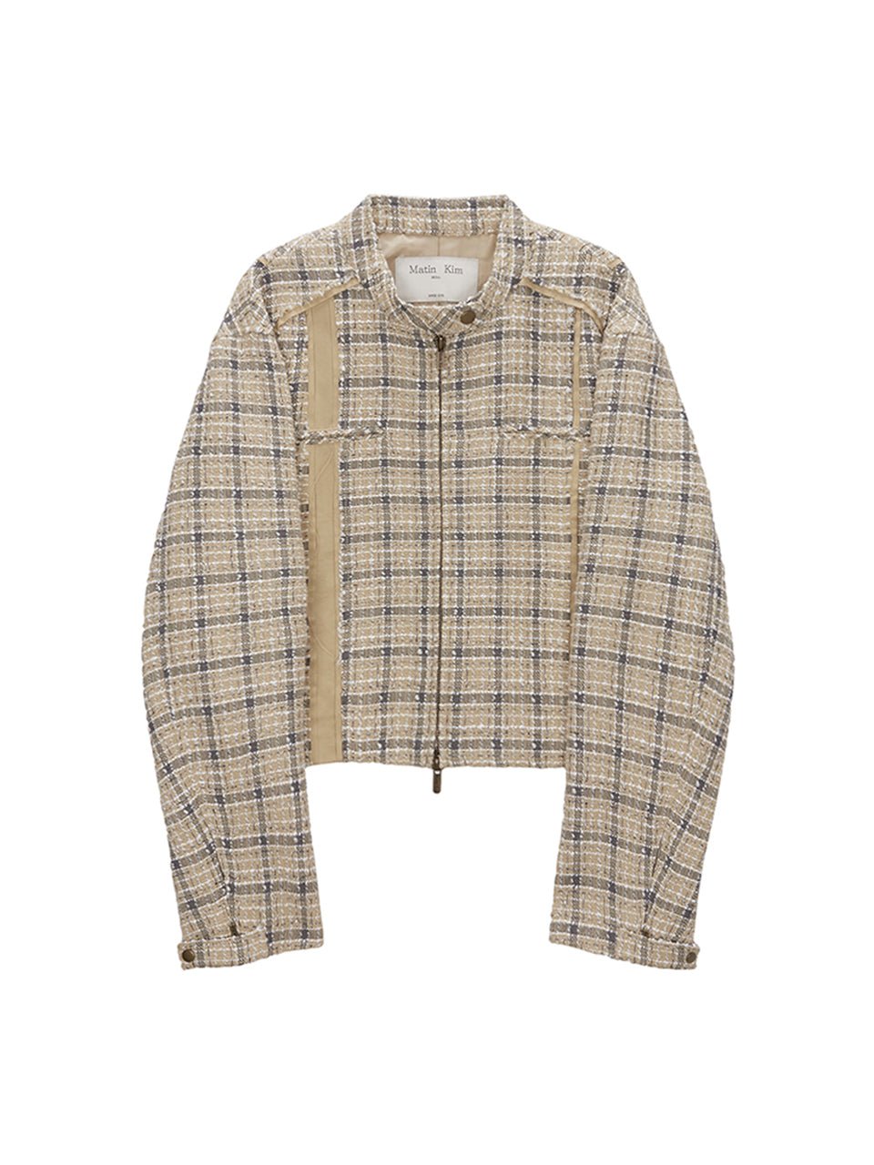 [MATIN KIM] [韓国人気] TWEED RACING JUMPER IN YELLOW - コクモト KOCUMOTO