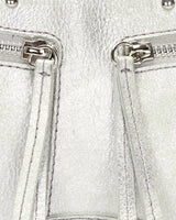 [MATIN KIM] [人気ミニバッグ] ZIPPER LEATHER SQUARE BAG IN SILVER - コクモト KOCUMOTO