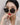 [MELACME] 偏光 BIG SIZE OVER ROUND SQUARE BLACK SUNGLASSES [UNISEX] - コクモト KOCUMOTO