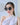 [MELACME] 偏光 BIG SIZE OVER ROUND SQUARE BLACK SUNGLASSES [UNISEX] - コクモト KOCUMOTO
