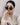 [MELACME] 偏光 BIG SIZE OVER ROUND SQUARE BLACK SUNGLASSES [UNISEX] - コクモト KOCUMOTO