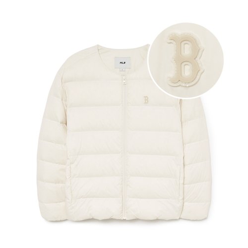 [MLB] Basic U-neck goose lightweight padding _BOS (Mg.Cream) (3ADJB1536-43CRM) グースダウン - コクモト KOCUMOTO