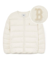 [MLB] Basic U-neck goose lightweight padding _BOS (Mg.Cream) (3ADJB1536-43CRM) グースダウン - コクモト KOCUMOTO