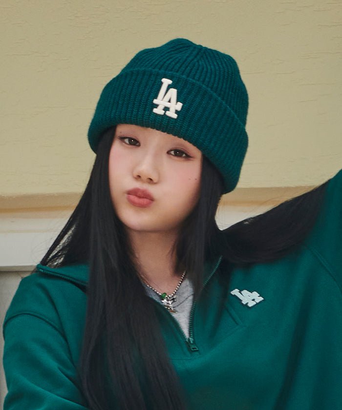 [MLB] New Jelly Beanie _ LA (D.Green) ビーニー 男女共用 カップルアイテム ストリートファッション - コクモト KOCUMOTO