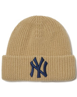 [MLB] New Jelly Beanie _ NY (Beige) ビーニー 男女共用 カップルアイテム ストリートファッション - コクモト KOCUMOTO