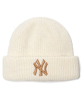 [MLB] New Jelly Beanie _ NY (Cream) ビーニー 男女共用 カップルアイテム ストリートファッション - コクモト KOCUMOTO