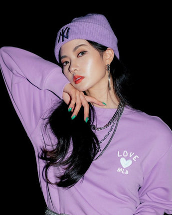 [MLB] New Jelly Beanie _ NY (Lavender) ビーニー 男女共用 カップルアイテム ストリートファッション - コクモト KOCUMOTO