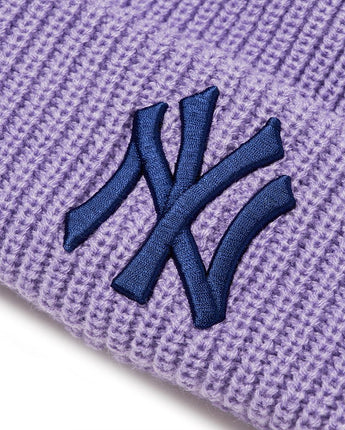 [MLB] New Jelly Beanie _ NY (Lavender) ビーニー 男女共用 カップルアイテム ストリートファッション - コクモト KOCUMOTO