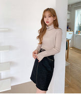 [muahmuah] [1+1割引] muah Stitch Turtleneck T-Shirt 3色 韓国人気 肝節期 韓国ファッション ストリートファッション 女性服 Tシャツ - コクモト KOCUMOTO