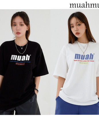 [muahmuah] HALF LOWER PRINTING T-SHIRT 2色 FREE デイリー - コクモト KOCUMOTO