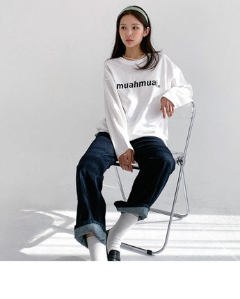 [muahmuah] Lower printing overfit t-shirt 4色 - コクモト KOCUMOTO