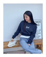 [muahmuah] muah Authentic Crop Sweatshirt 3色 dailylook - コクモト KOCUMOTO