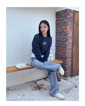 [muahmuah] muah Authentic Crop Sweatshirt 3色 dailylook - コクモト KOCUMOTO