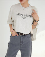 [muahmuah] muah LAUREL ONE POINT HALF T-SHIRT 4色 FREE デイリー - コクモト KOCUMOTO