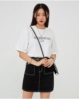 [muahmuah] muah LAUREL ONE POINT HALF T-SHIRT 4色 FREE デイリー - コクモト KOCUMOTO