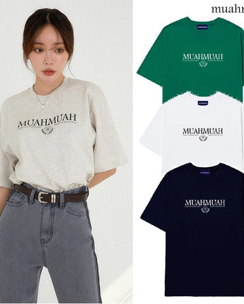 [muahmuah] muah LAUREL ONE POINT HALF T-SHIRT 4色 FREE デイリー - コクモト KOCUMOTO