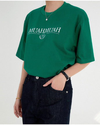 [muahmuah] muah LAUREL ONE POINT HALF T-SHIRT 4色 FREE デイリー - コクモト KOCUMOTO