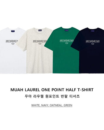 [muahmuah] muah LAUREL ONE POINT HALF T-SHIRT 4色 FREE デイリー - コクモト KOCUMOTO